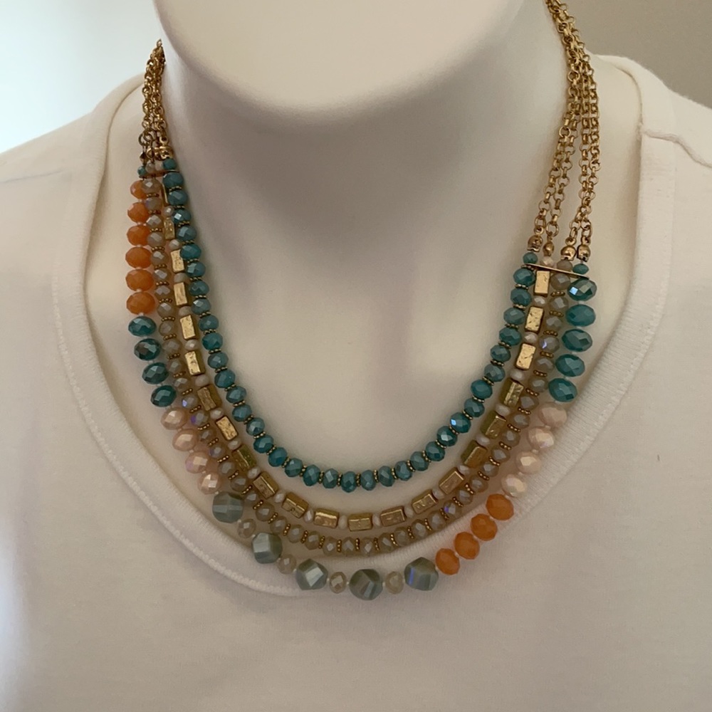 Costume Jewelry-Various colored beaded necklace